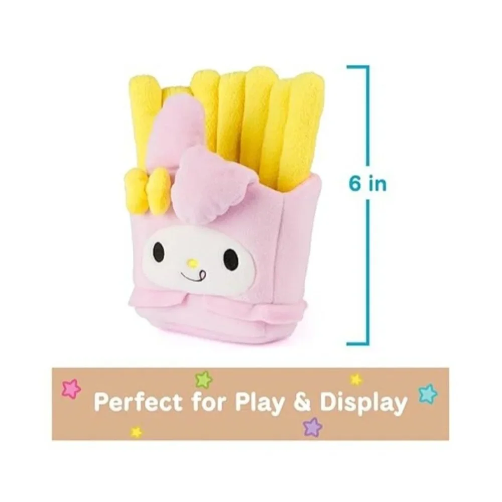 Sanrio My Melody French Fry Plush – NEW in Bag – 6” Kawaii Soft Plush – Fast Foo